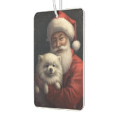 Amerikaanse Eskimo met Sinterklaas Feestelijke Ker Luchtverfrisser (Links)