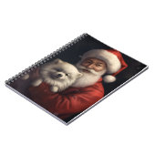 Amerikaanse Eskimo met Sinterklaas Feestelijke Ker Notitieboek (Linkerzijde)