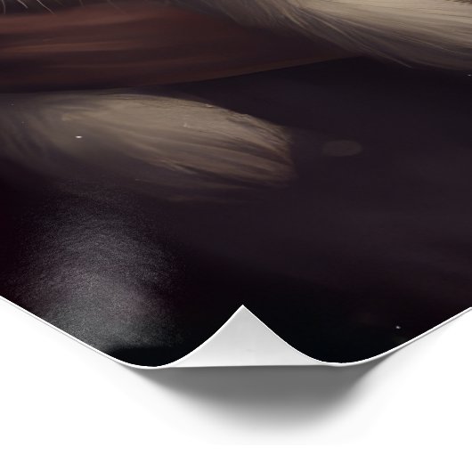 Amerikaanse Eskimo met Sinterklaas Feestelijke Ker Perfect Poster (Hoek)