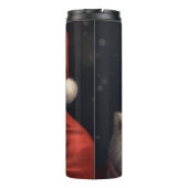 Amerikaanse Eskimo met Sinterklaas Feestelijke Ker Thermosbeker (Achterkant)