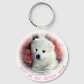 Amerikaanse Eskimo Sleutelhanger (Voorkant)