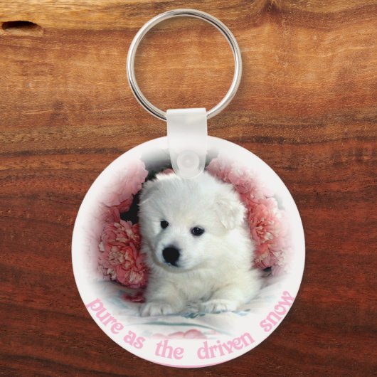 Amerikaanse Eskimo Sleutelhanger (Voorkant)