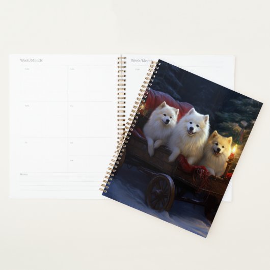 Amerikaanse Eskimo Sneeuw Slede Kerst Decoratie Planner (Display)