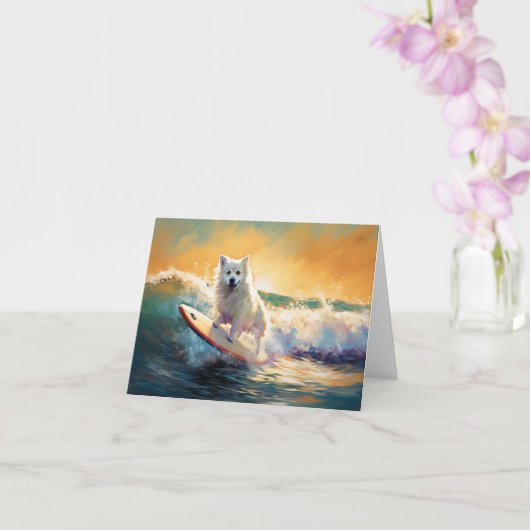 Amerikaanse Eskimo Strand Surfschildering Kaart (Orchidee)
