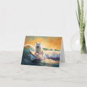 Amerikaanse Eskimo Strand Surfschildering Kaart (Voorkant)