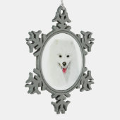 Amerikaanse Eskimo Tin Sneeuwvlok Ornament (Links)