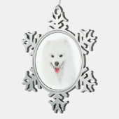 Amerikaanse Eskimo Tin Sneeuwvlok Ornament (Rechts)