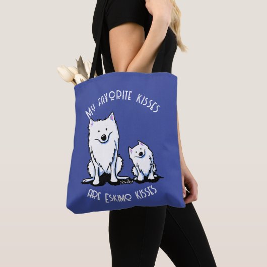 Amerikaanse Eskimo Tote Bag (Dichtbij)