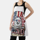 Amerikaanse Eskimo Vader Patriottische Vintage Hon Schort (Insitu)