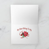 Amerikaanse Eskimo Valentijn MOM Feestdagen Kaart (Binnen)