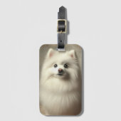 Amerikaanse Eskimohond Bagagelabel (Voorkant (verticaal))