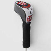 Amerikaanse Eskimohond  Golfheadcover (Schuin)
