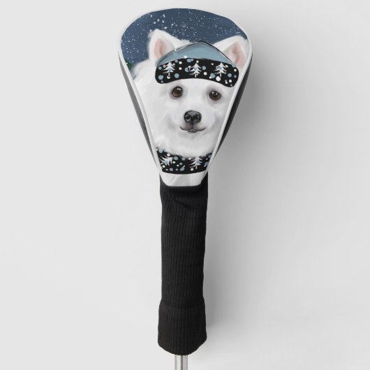 Amerikaanse Eskimohond Golfheadcover (Voorkant)