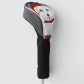 Amerikaanse Eskimohond Golfheadcover (Schuin)