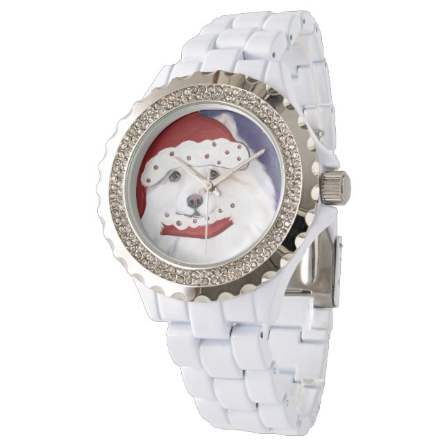 Amerikaanse Eskimohond Horloge (Gekanteld)