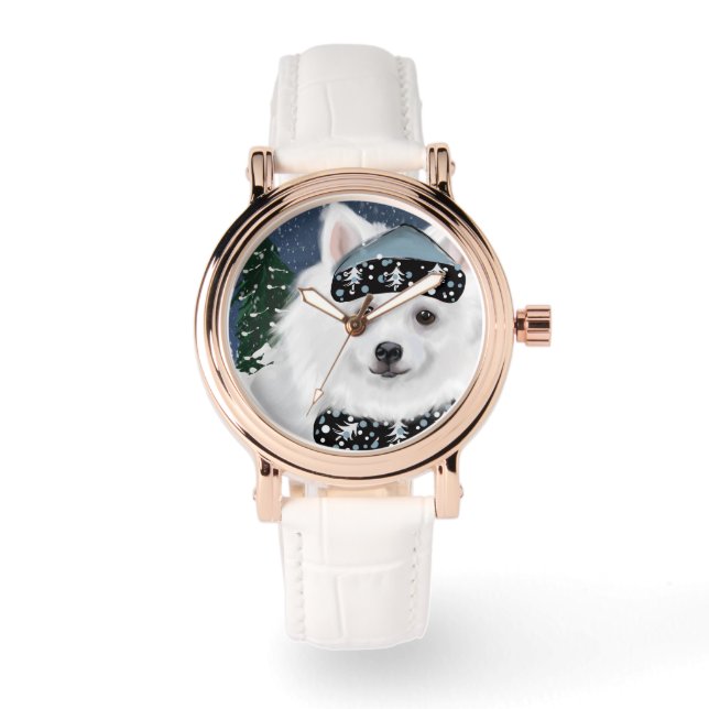 Amerikaanse Eskimohond  Horloge (Voorkant)