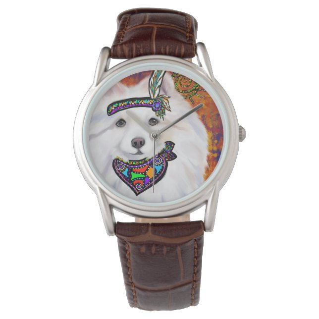 Amerikaanse Eskimohond  Horloge (Voorkant)