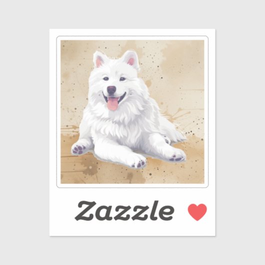 Amerikaanse Eskimohond Huisdier Dier Sticker (Vel)