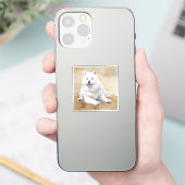 Amerikaanse Eskimohond Huisdier Dier Sticker (Telefoon)