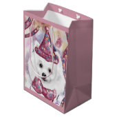 Amerikaanse Eskimohond Medium Cadeauzakje (Achterkant Gekanteld)
