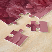 Amerikaanse Eskimohond met Rozen - Valentijnsdag Legpuzzel (Zijkant)