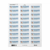 Amerikaanse Eskimohond Retouradreslabels Etiket (Full Sheet)