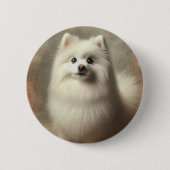 Amerikaanse Eskimohond Ronde Button 5,7 Cm (Voorkant)
