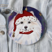 Amerikaanse Eskimohond Ronde Button 6,0 Cm (In situ)