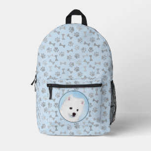 Amerikaanse Eskimohond Schilderij - Originele Hond Bedrukte Rugzak