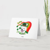 Amerikaanse EskimoHond St Patricks Kaart (Achterkant)