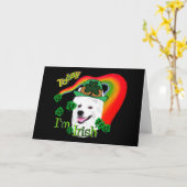 Amerikaanse EskimoHond St Patricks Kaart (Gele Bloem)