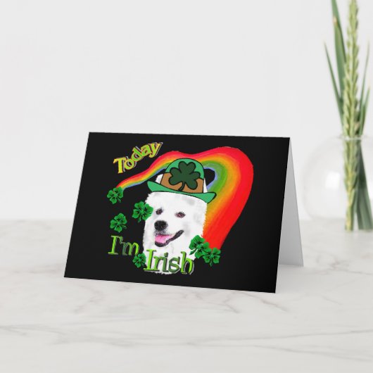 Amerikaanse EskimoHond St Patricks Kaart (Voorkant)