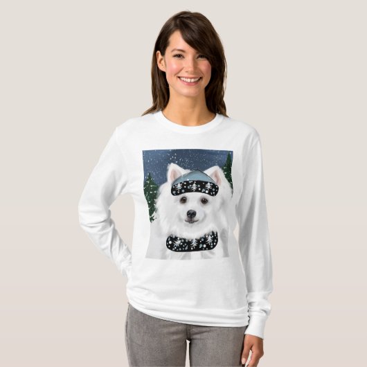 Amerikaanse Eskimohond  T-shirt (Voorkant volledig)