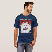 Amerikaanse Eskimohond  T-shirt (Voorkant volledig)