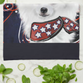 Amerikaanse Eskimohond  Theedoek (Gevouwen)