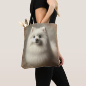 Amerikaanse Eskimohond Tote Bag (Dichtbij)