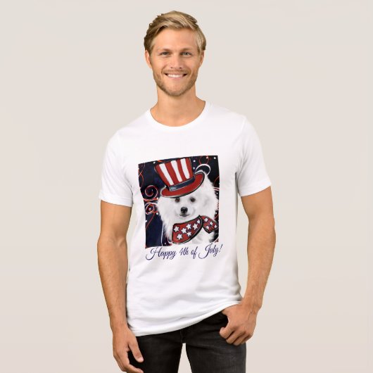 Amerikaanse Eskimohond  Tri-Blend Shirt (Voorkant volledig)