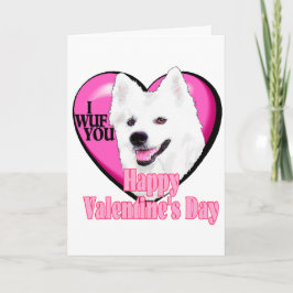 Amerikaanse EskimoHond Valentijns Feestdagen Kaart