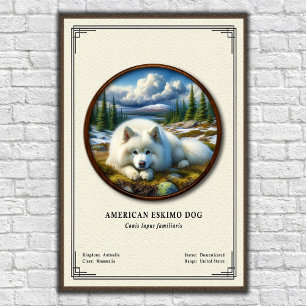 Amerikaanse Eskimohond Zoölogie Serie Poster