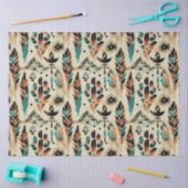 Amerikaanse Etnische Tribal Art Waterverf Patroon Tissuepapier (Craft)