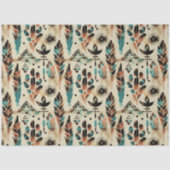 Amerikaanse Etnische Tribal Art Waterverf Patroon Tissuepapier (Voorkant)