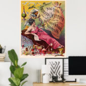 Amerikaanse Expo met Border Poster (Thuiskantoor)