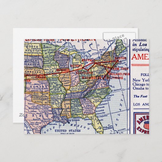 AMERIKAANSE EXPRESS SHIPPING BRIEFKAART