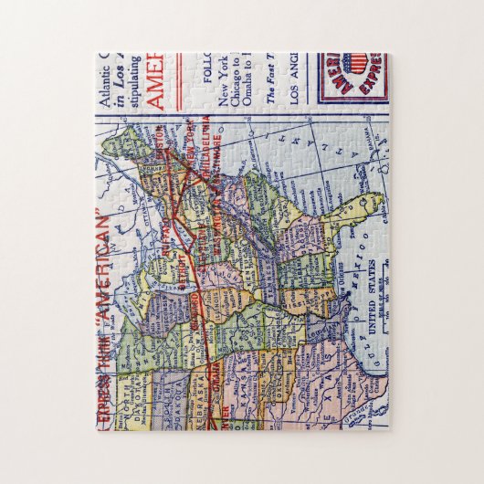 AMERIKAANSE EXPRESS SHIPPING LEGPUZZEL (Verticaal)