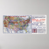 AMERIKAANSE EXPRESS SHIPPING POSTER (Voorkant)