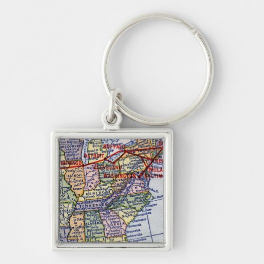 AMERIKAANSE EXPRESS SHIPPING SLEUTELHANGER (Voorkant)