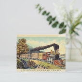  Amerikaanse Express Train Briefkaart (Staand voorkant)