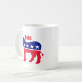 Amerikaanse ezel met "Stemming" Koffiemok (Voorkant links)
