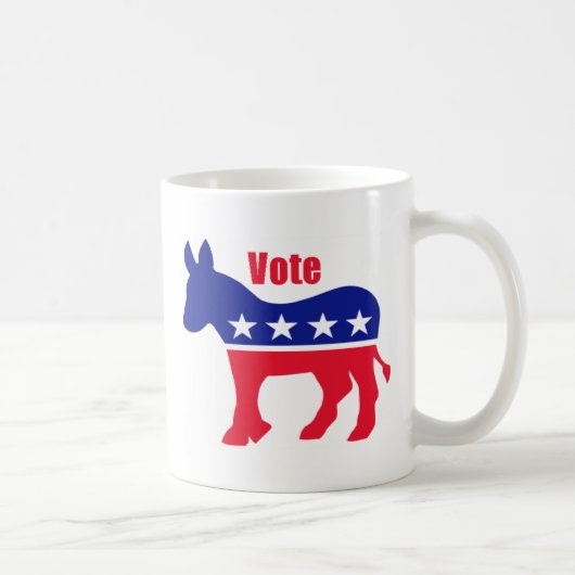 Amerikaanse ezel met "Stemming" Koffiemok (Rechts)