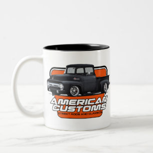 Amerikaanse F100 van de Douane Tweekleurige Koffiemok